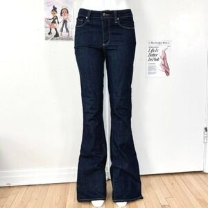 PAIGE Dark Indigo Flare Jeans